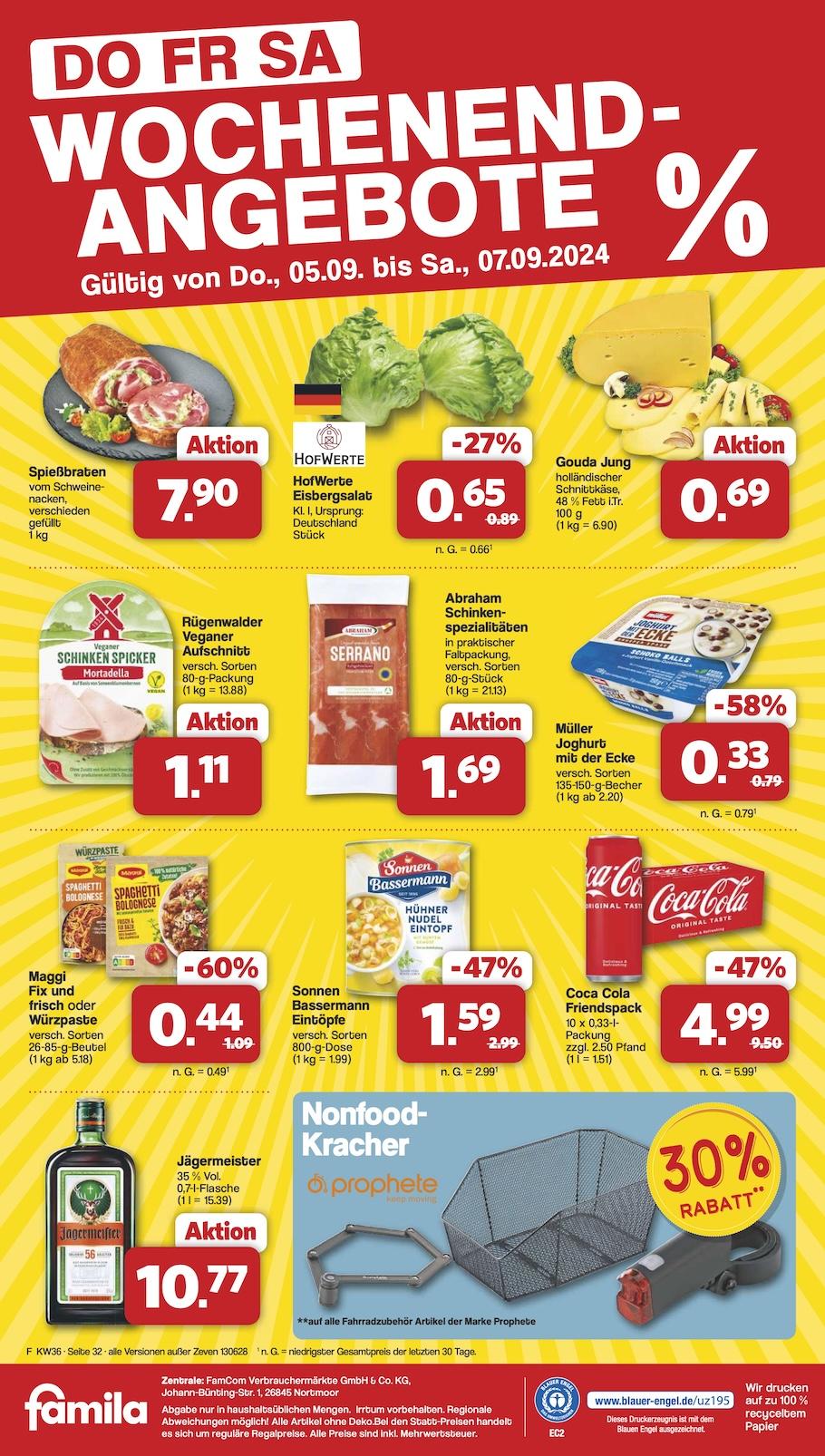 Famila Aktueller Prospekt ab Montag Seite 32
