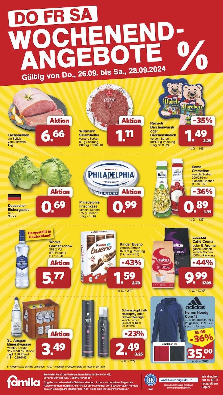 Famila Aktueller Prospekt ab Montag Seite 36