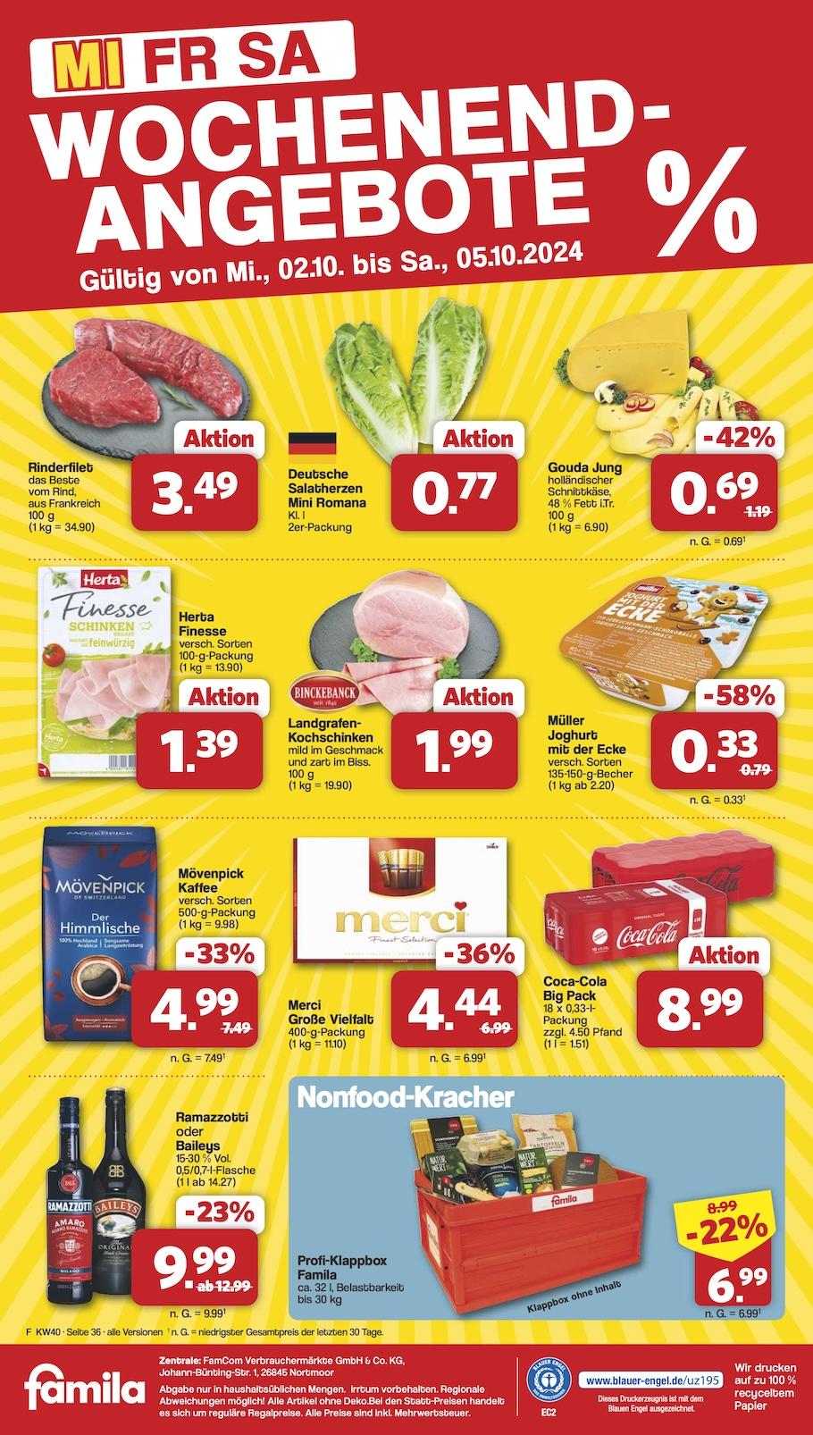 Famila Aktueller Prospekt ab Montag Seite 36