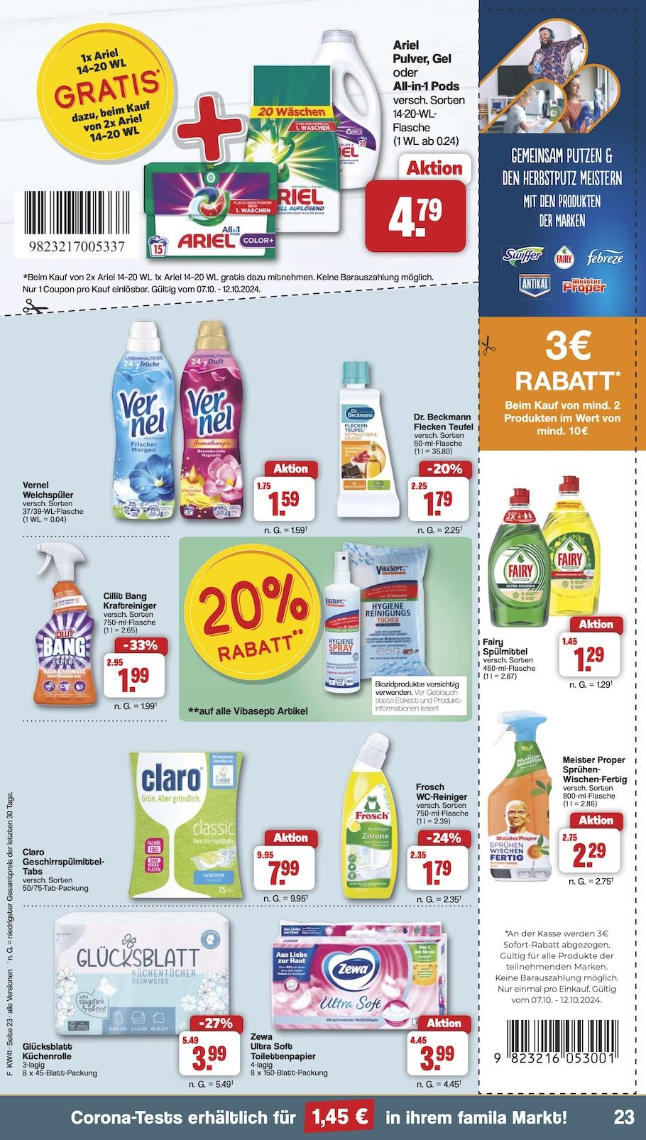 Famila Aktueller Prospekt ab Montag Seite 23
