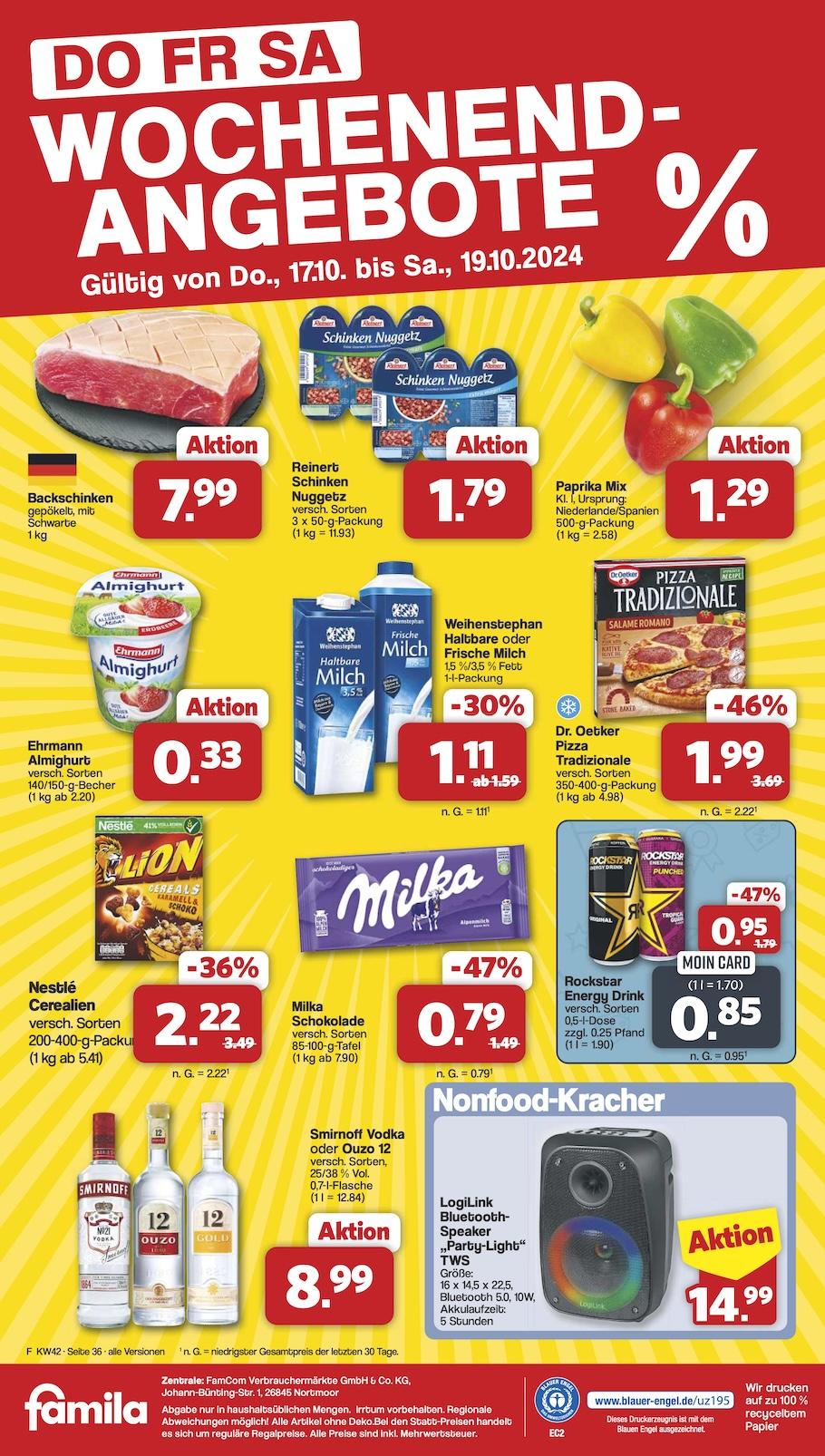 Famila Aktueller Prospekt ab Montag Seite 36