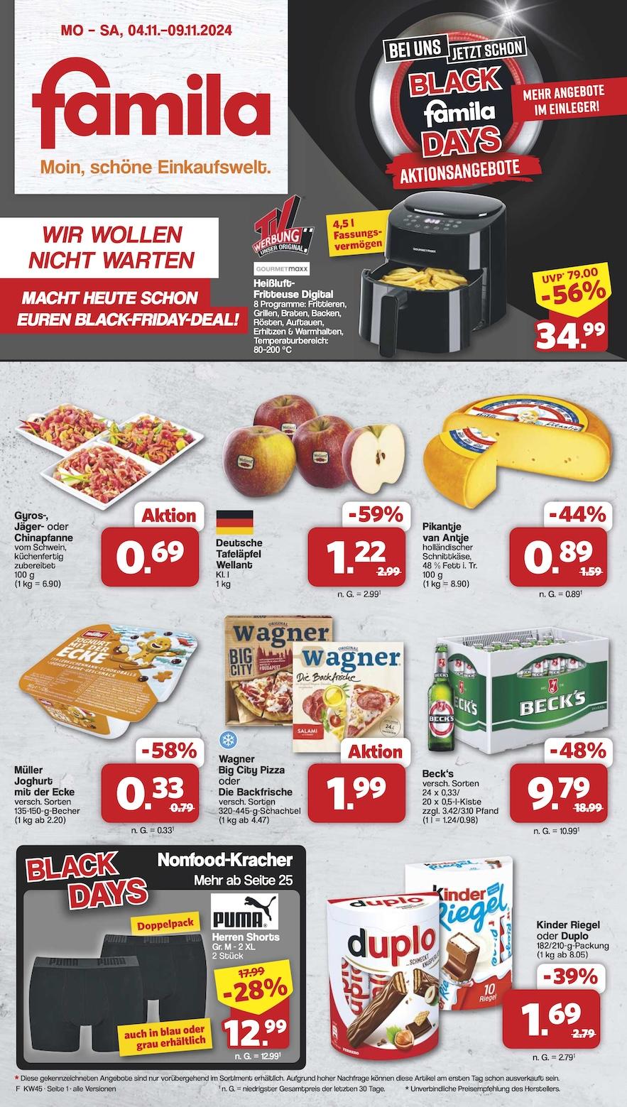 Famila Aktueller Prospekt ab Montag Seite 1