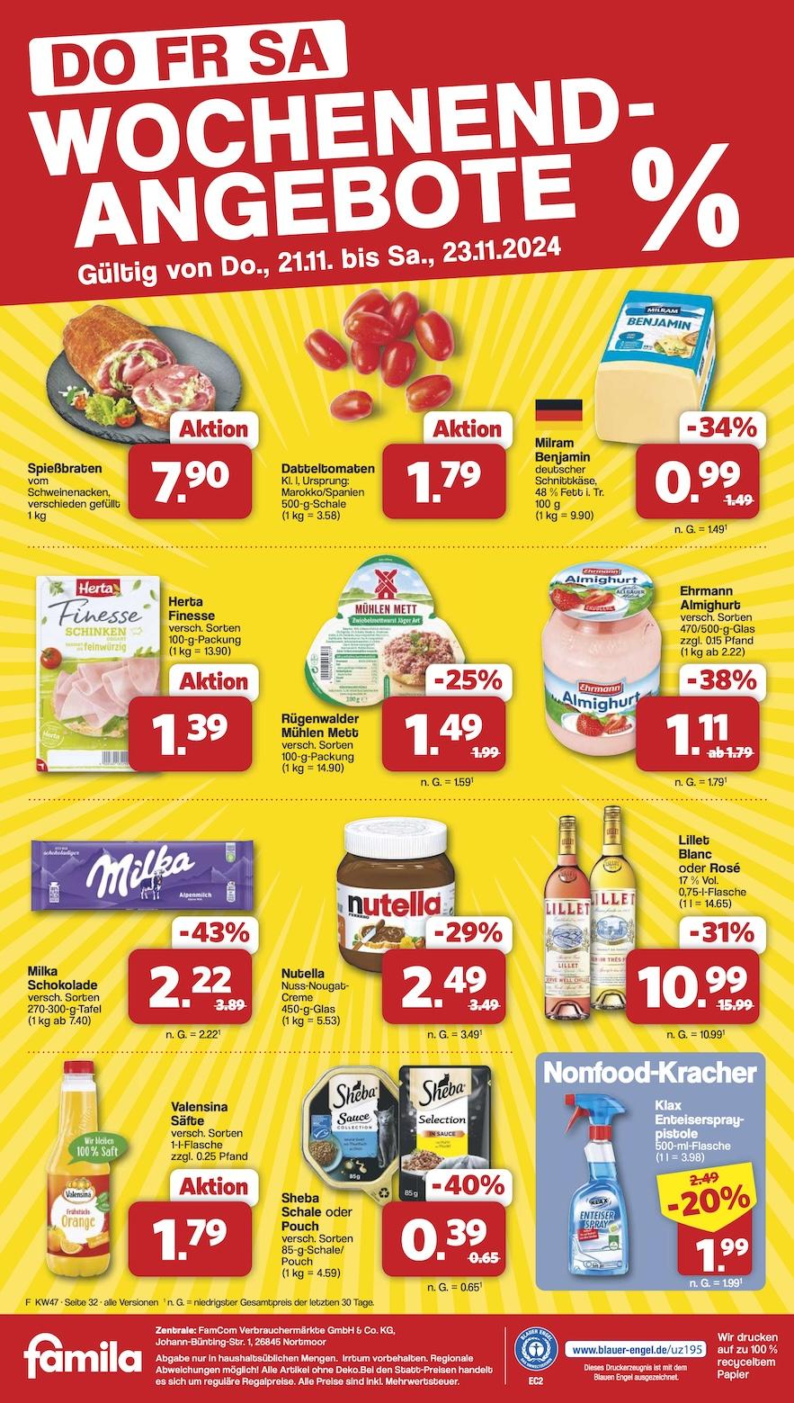 Famila Aktueller Prospekt ab Montag Seite 32