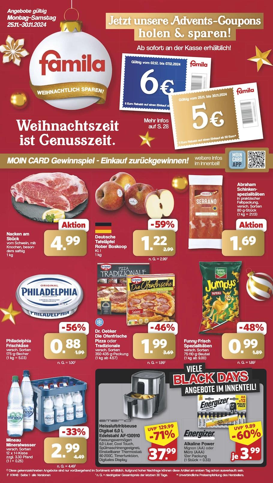 Famila Aktueller Prospekt ab Montag Seite 1