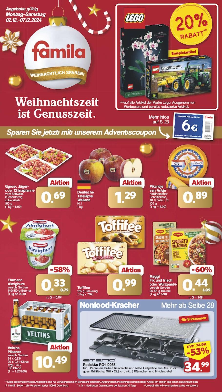Famila Aktueller Prospekt ab Montag Seite 1
