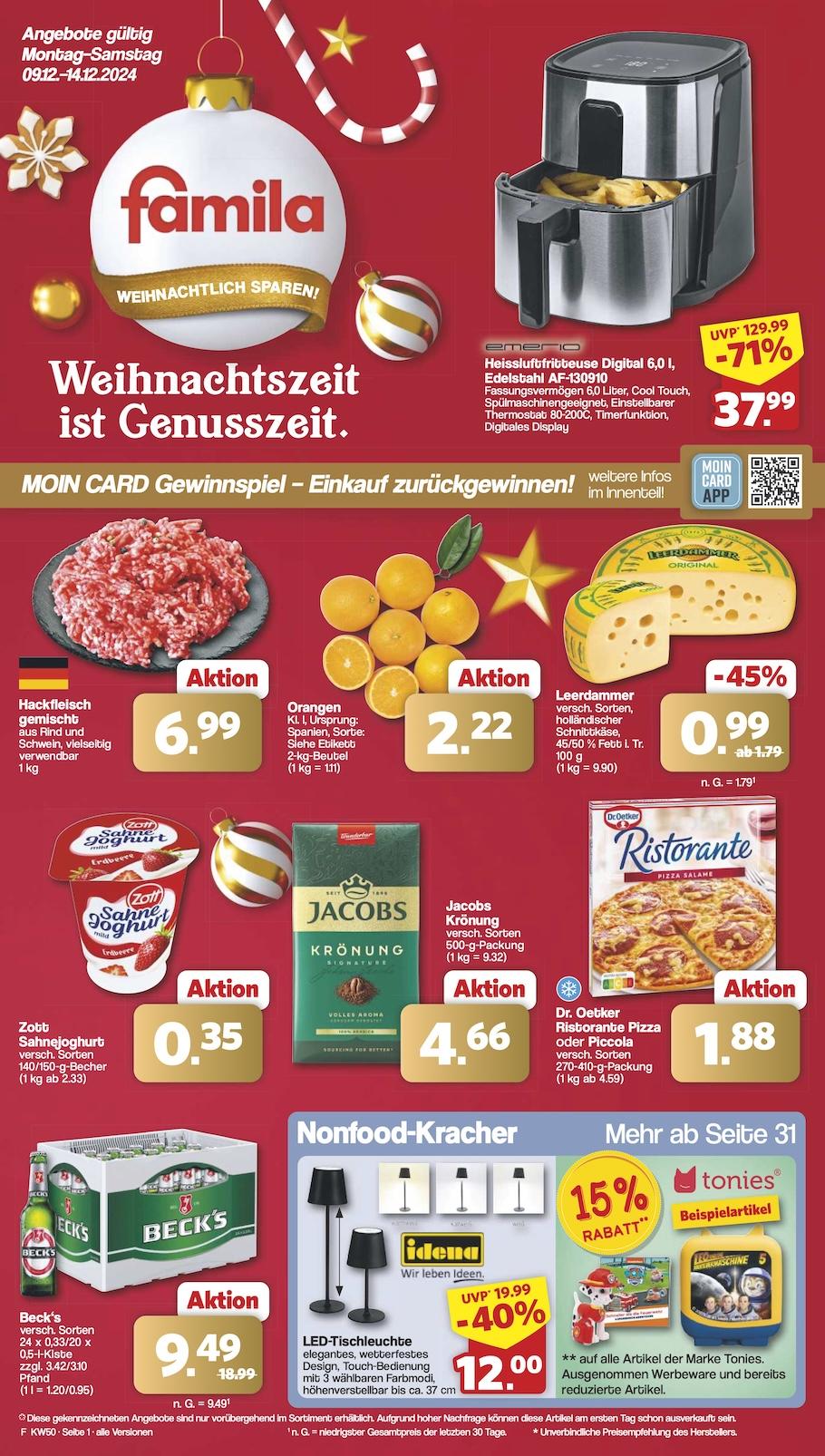 Famila Aktueller Prospekt ab Montag Seite 1