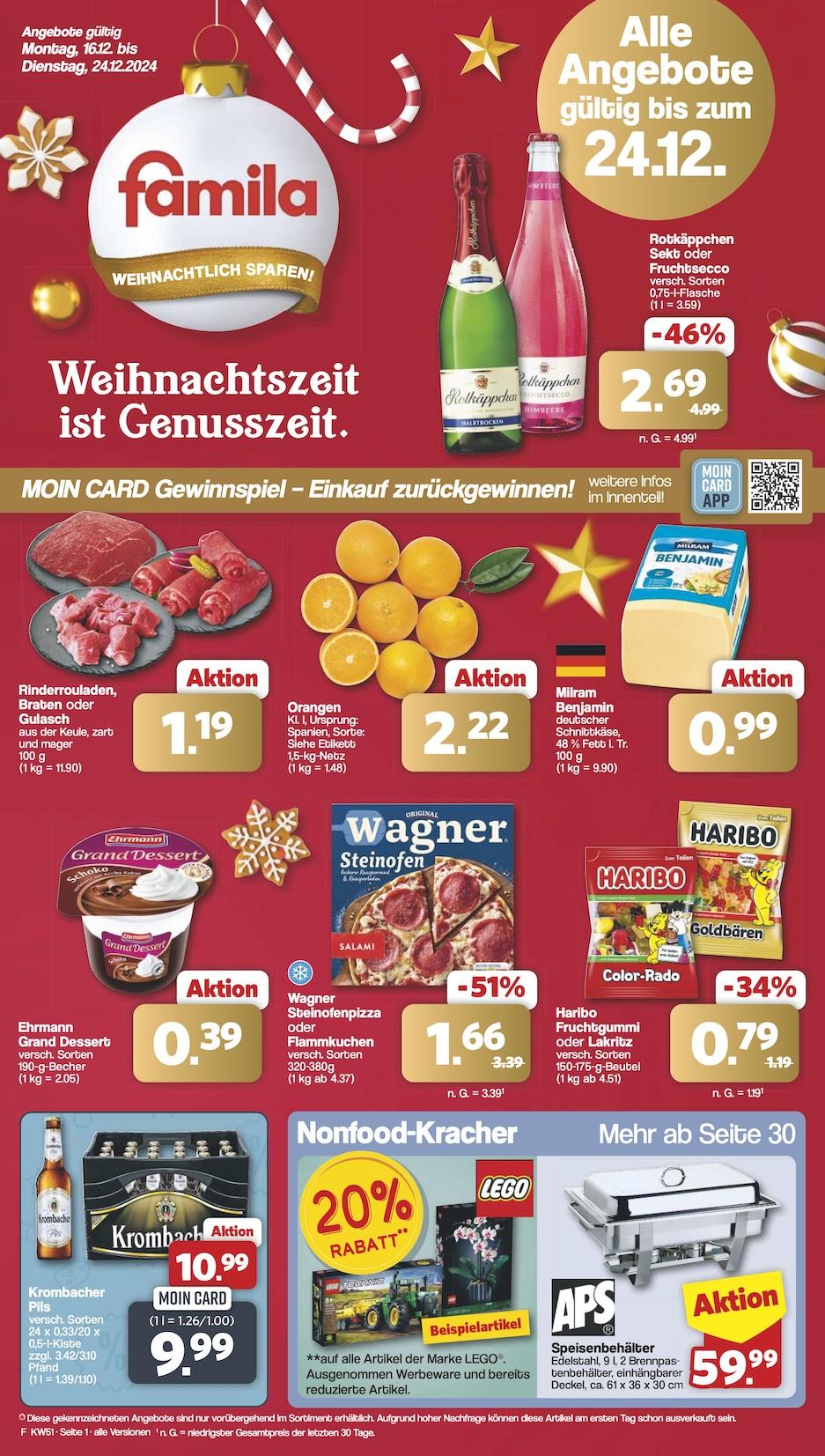 Famila Aktueller Prospekt ab Montag Seite 1