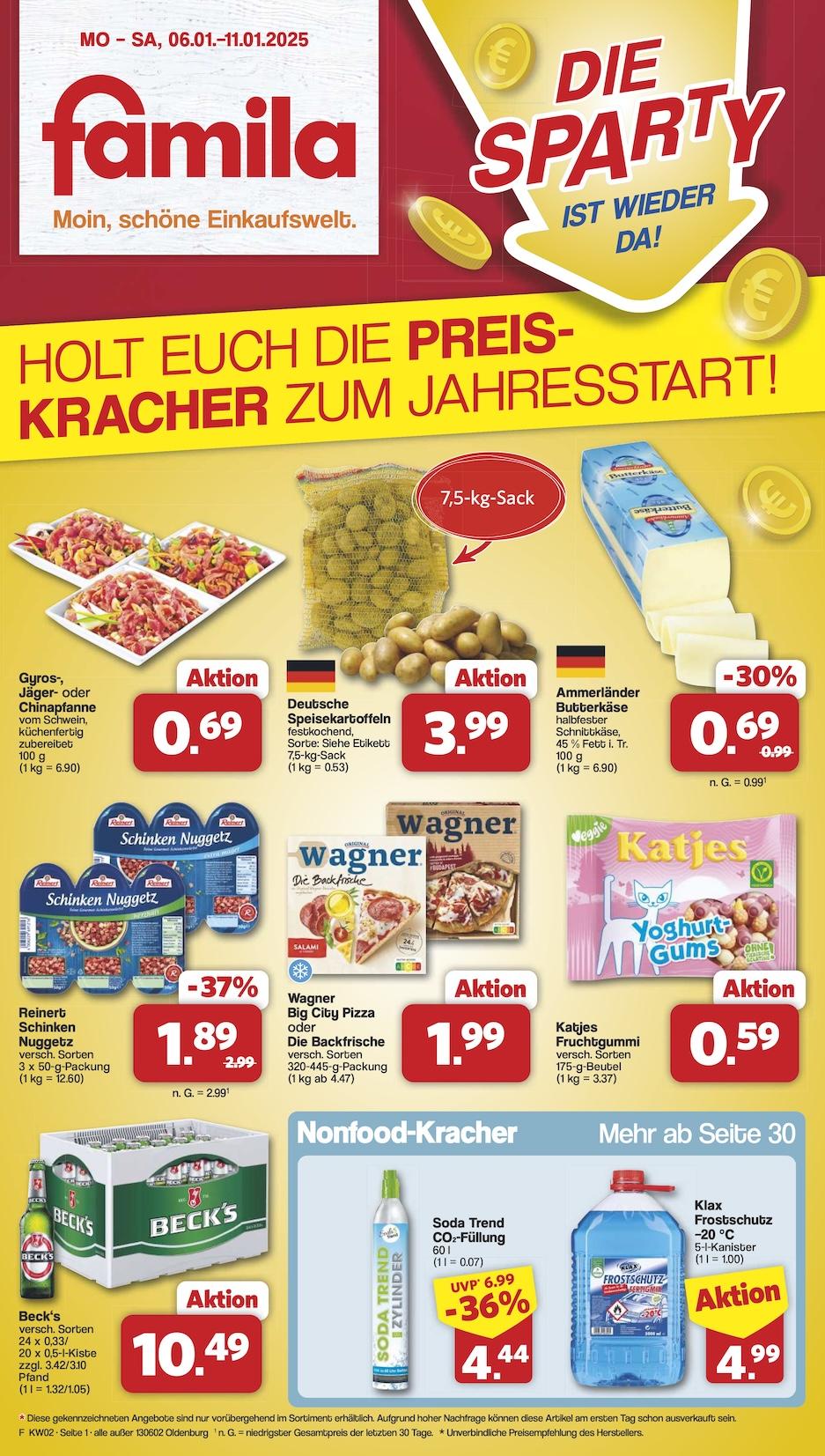 Famila Aktueller Prospekt ab Montag Seite 1
