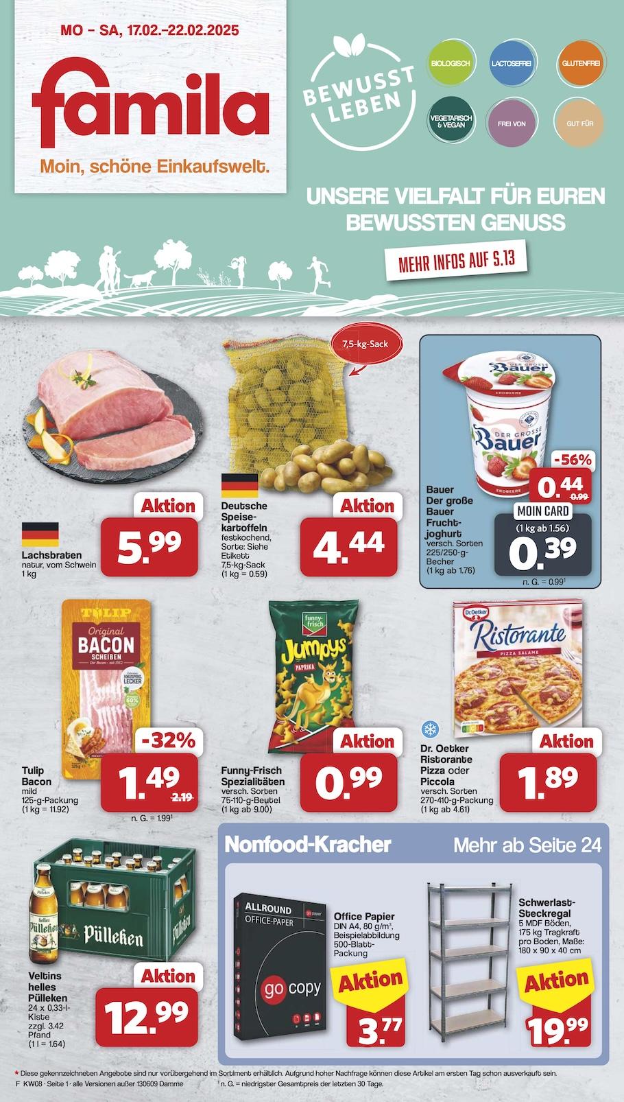Famila Aktueller Prospekt ab Montag Seite 1