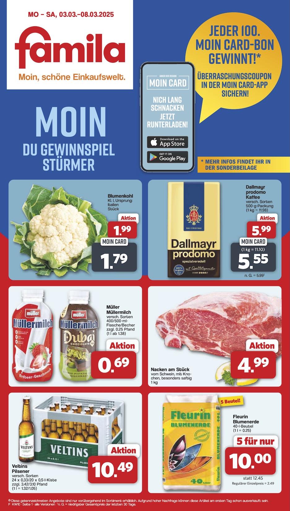 Famila Aktueller Prospekt ab Montag Seite 1