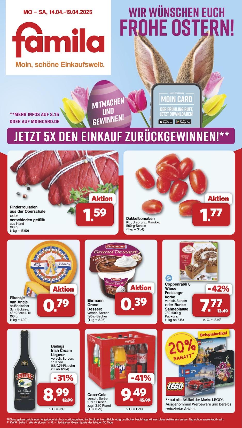 Famila Aktueller Prospekt ab Montag Seite 1