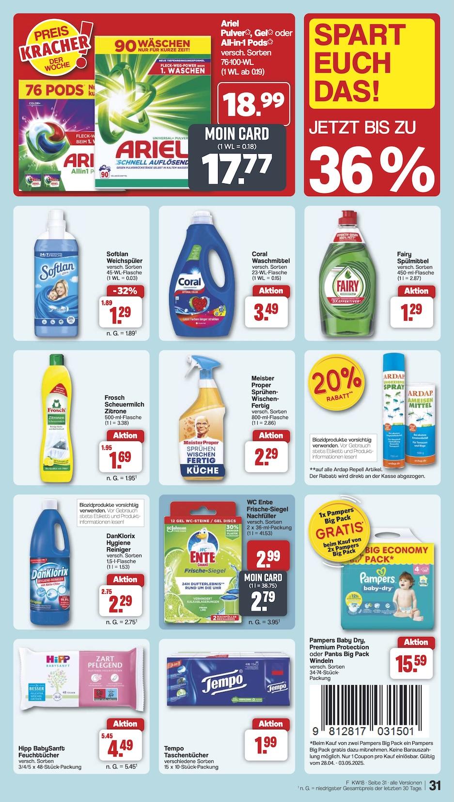 Famila Aktueller Prospekt ab Montag Seite 34