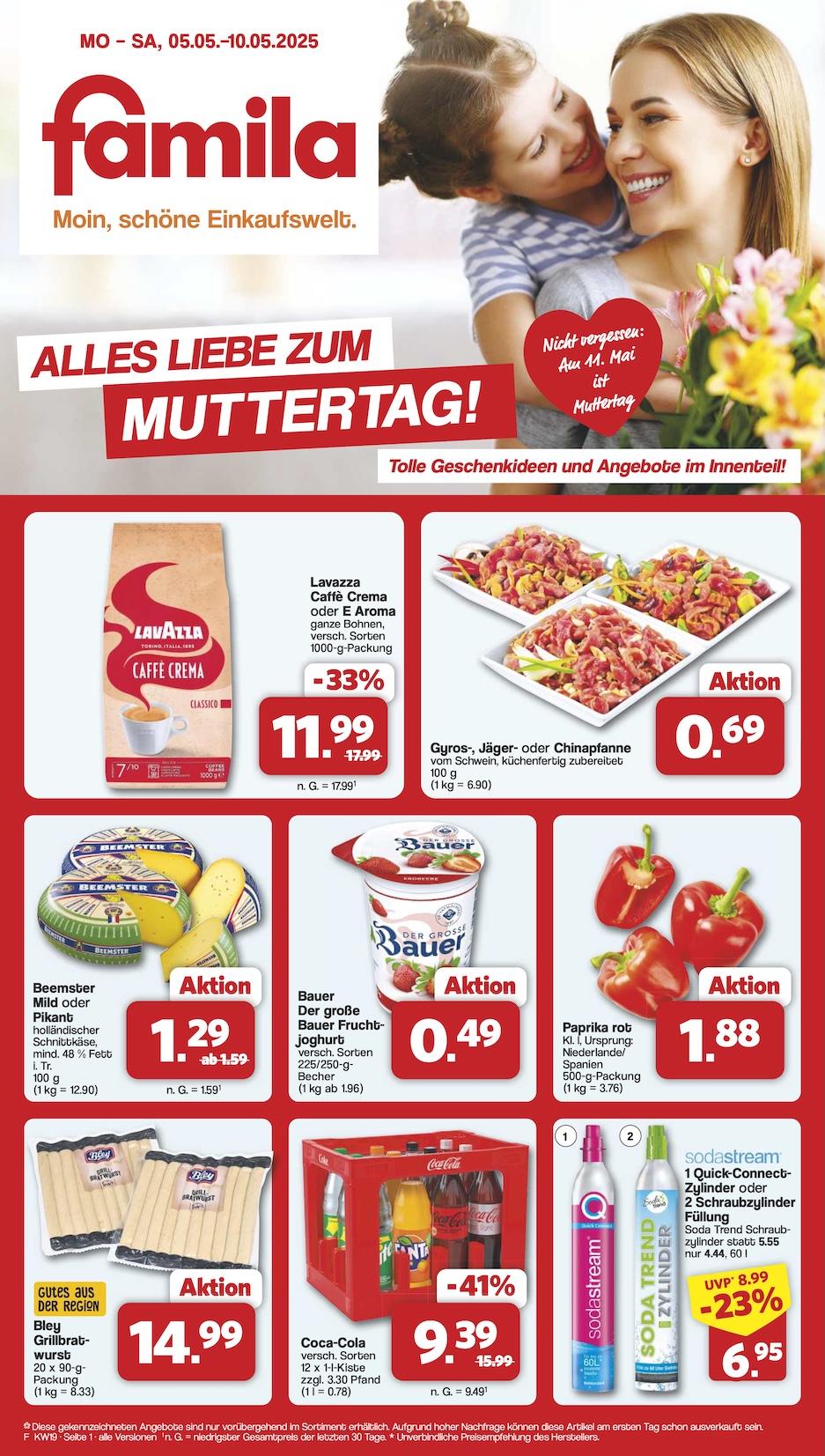 Famila Aktueller Prospekt ab Montag Seite 1