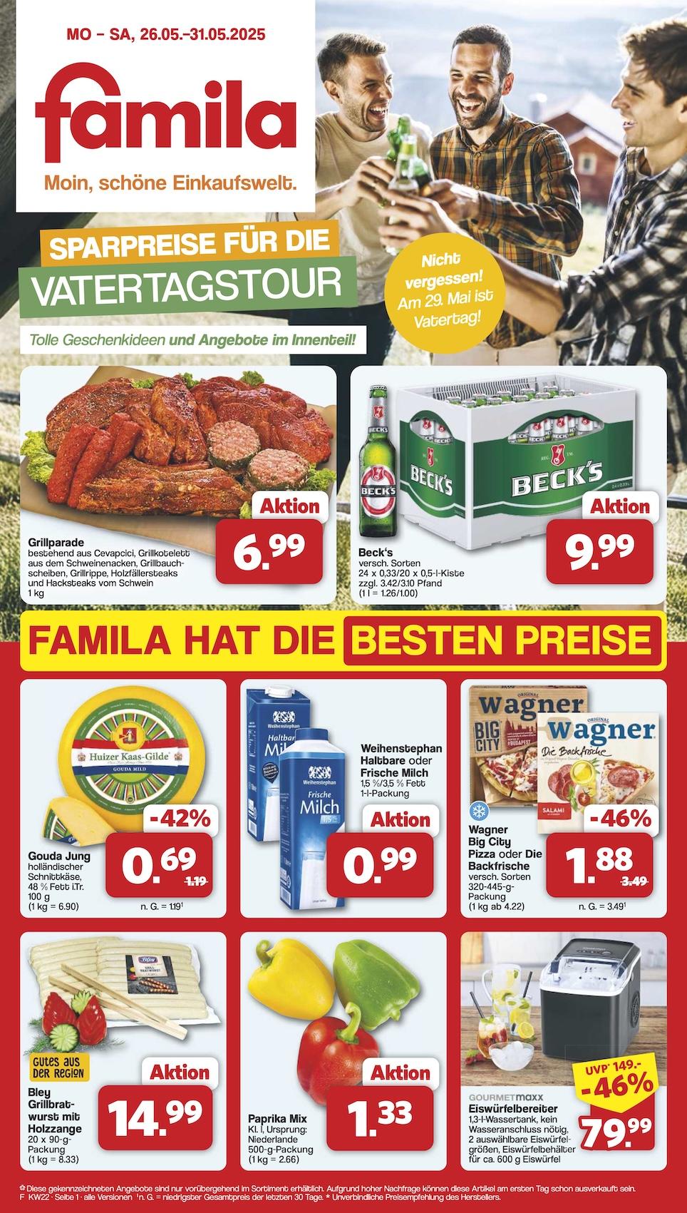Famila Aktueller Prospekt ab Montag Seite 1