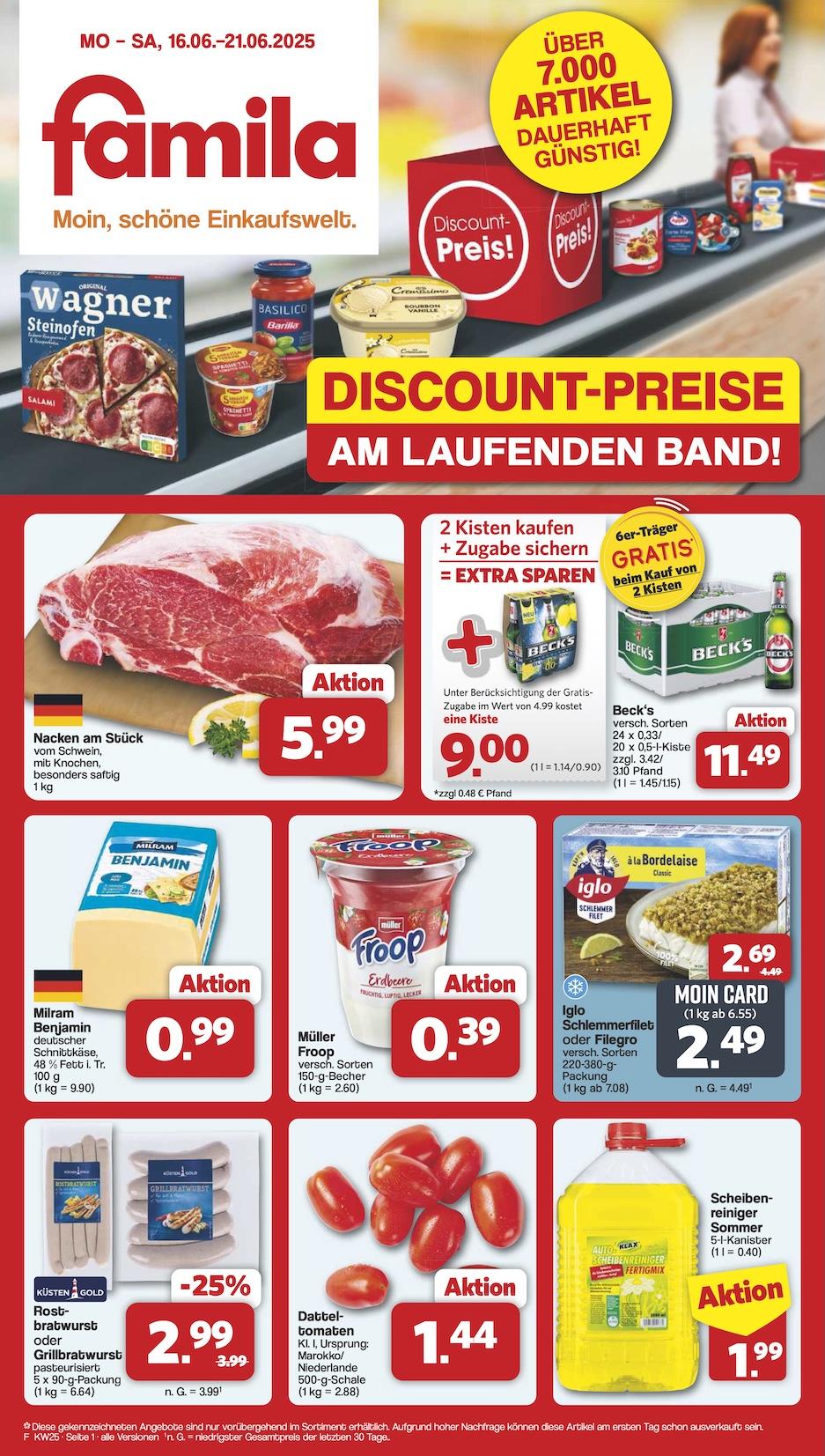 Famila Aktueller Prospekt ab Montag Seite 1