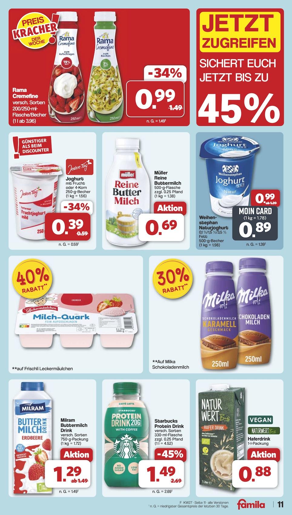Famila Aktueller Prospekt ab Montag Seite 12