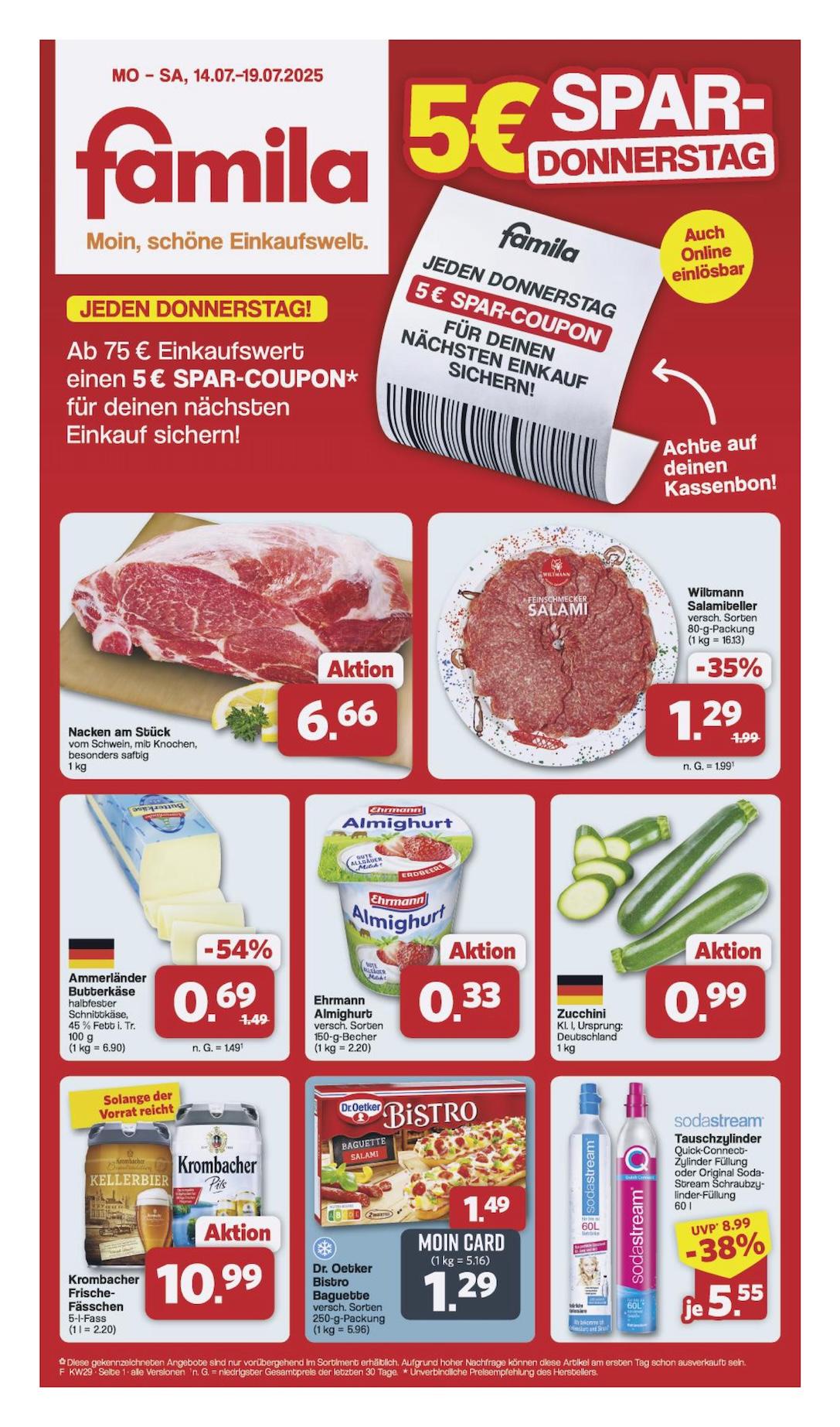 Famila Aktueller Prospekt ab Montag Seite 1