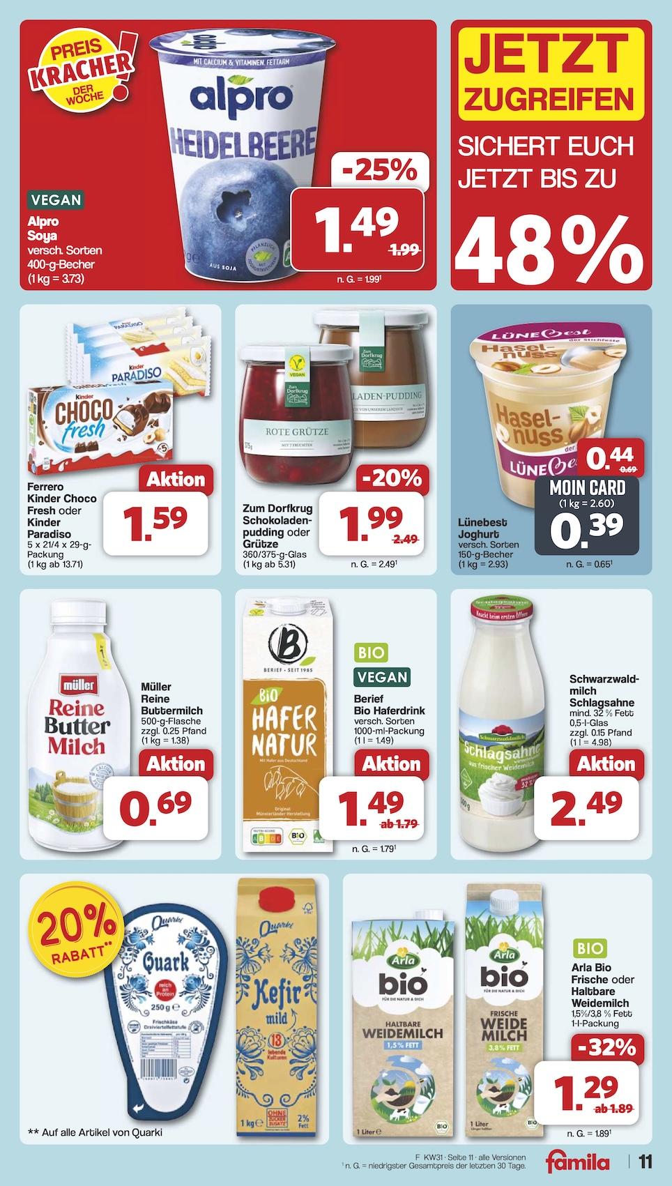 Famila Aktueller Prospekt ab Montag Seite 11