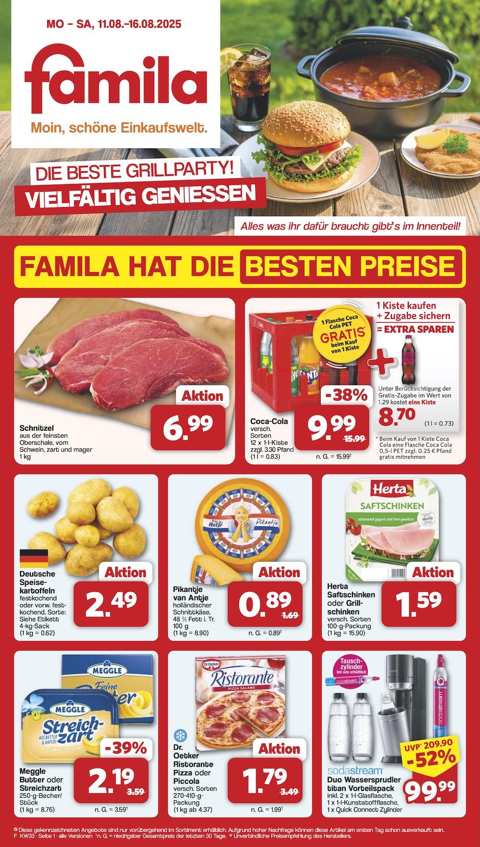 Famila Aktueller Prospekt ab Montag Seite 1