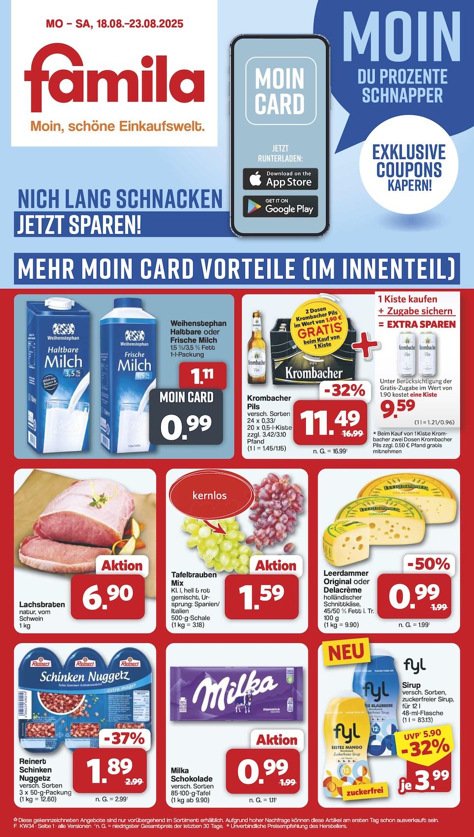Famila Aktueller Prospekt ab Montag Seite 1