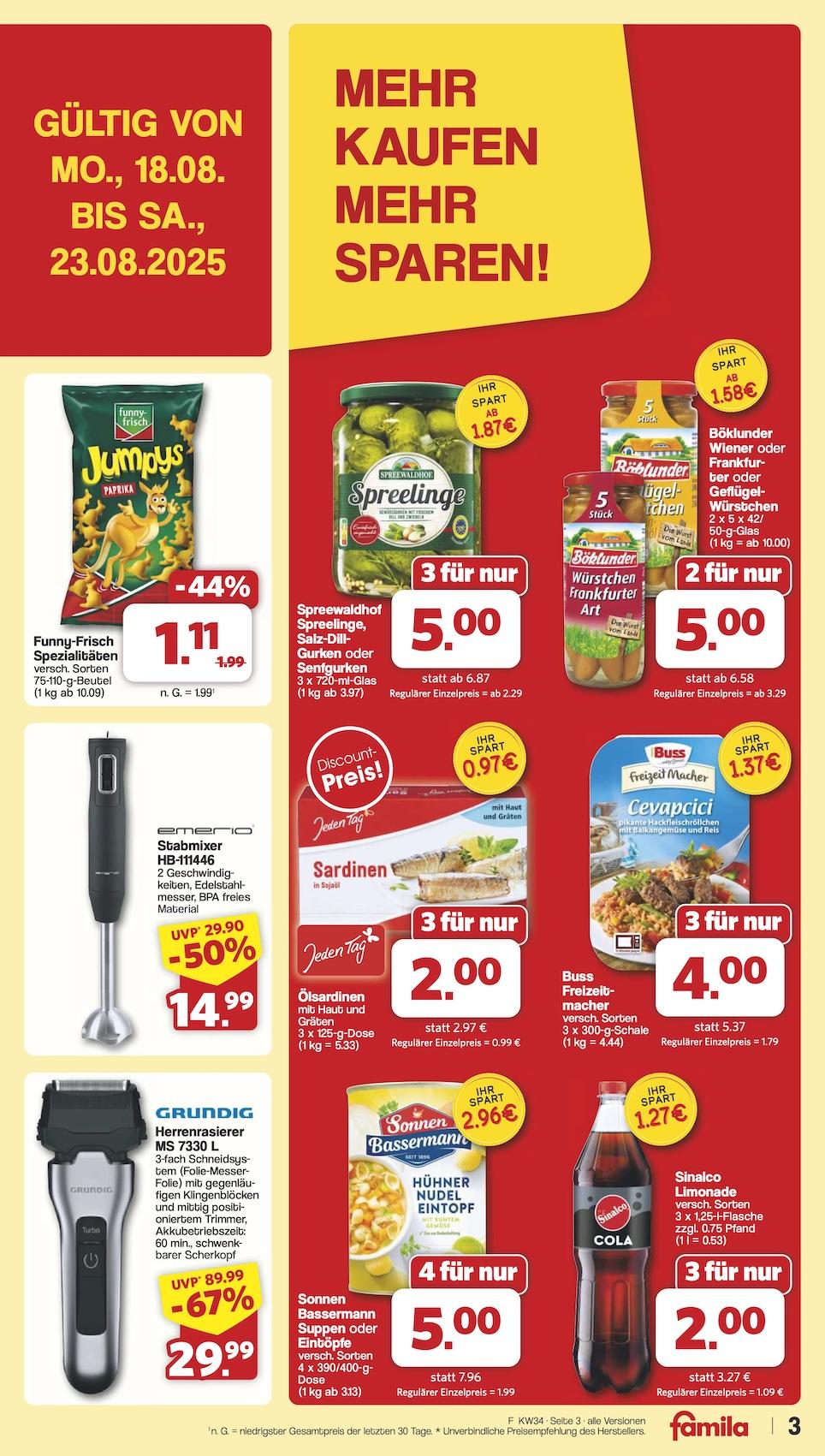 Famila Aktueller Prospekt ab Montag Seite 3