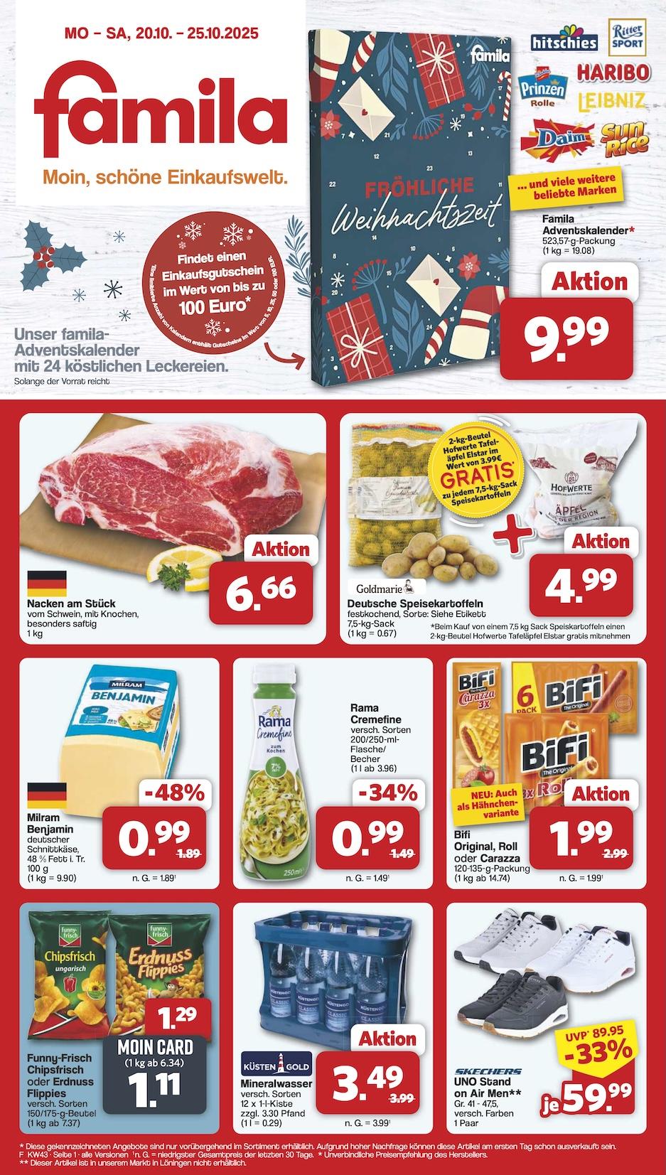 Famila Aktueller Prospekt ab Montag Seite 1