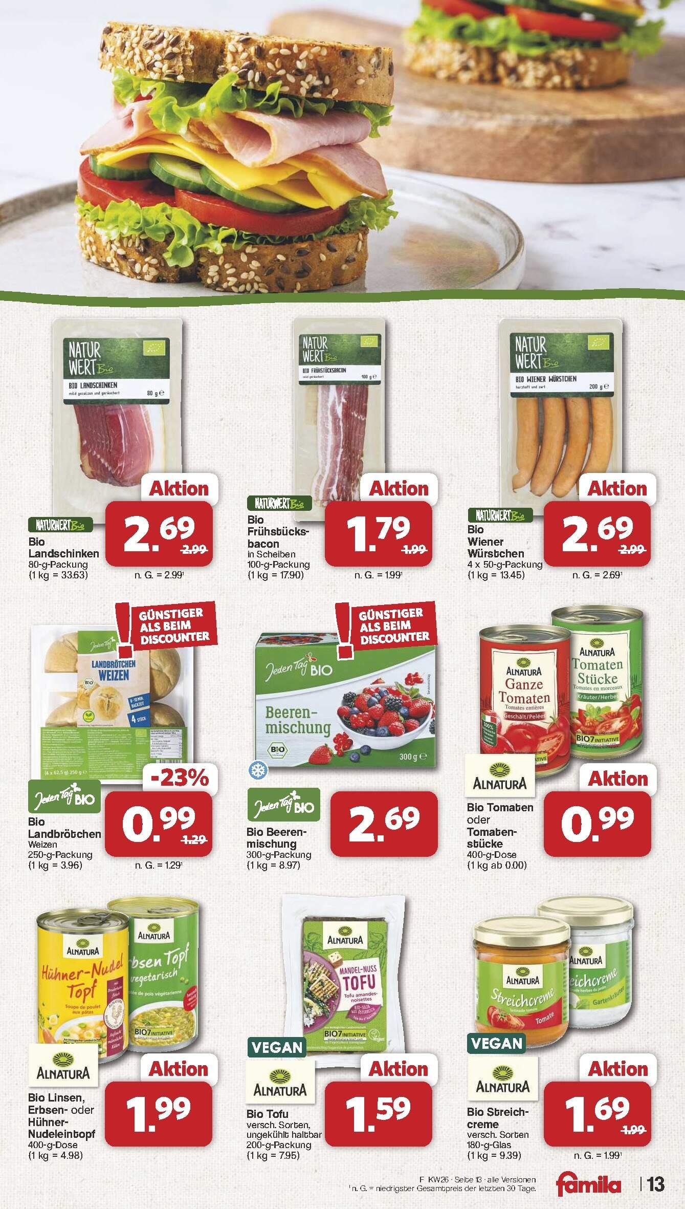 Famila Aktueller Prospekt ab Montag Seite 13