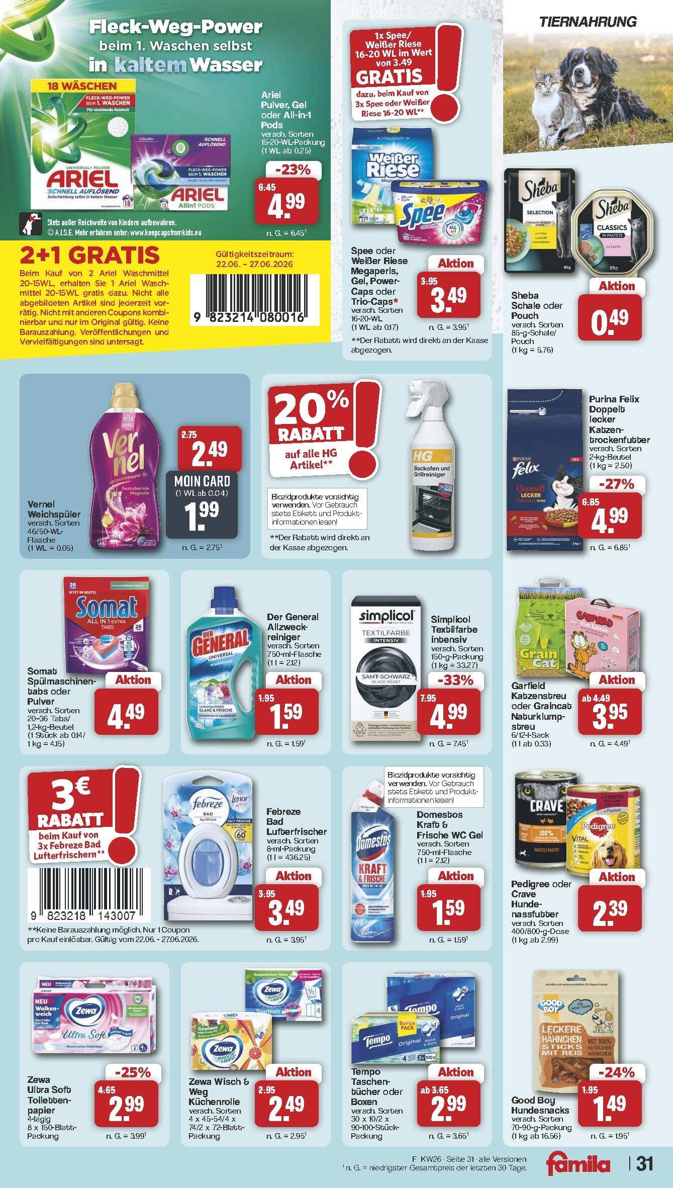 Famila Aktueller Prospekt ab Montag Seite 34