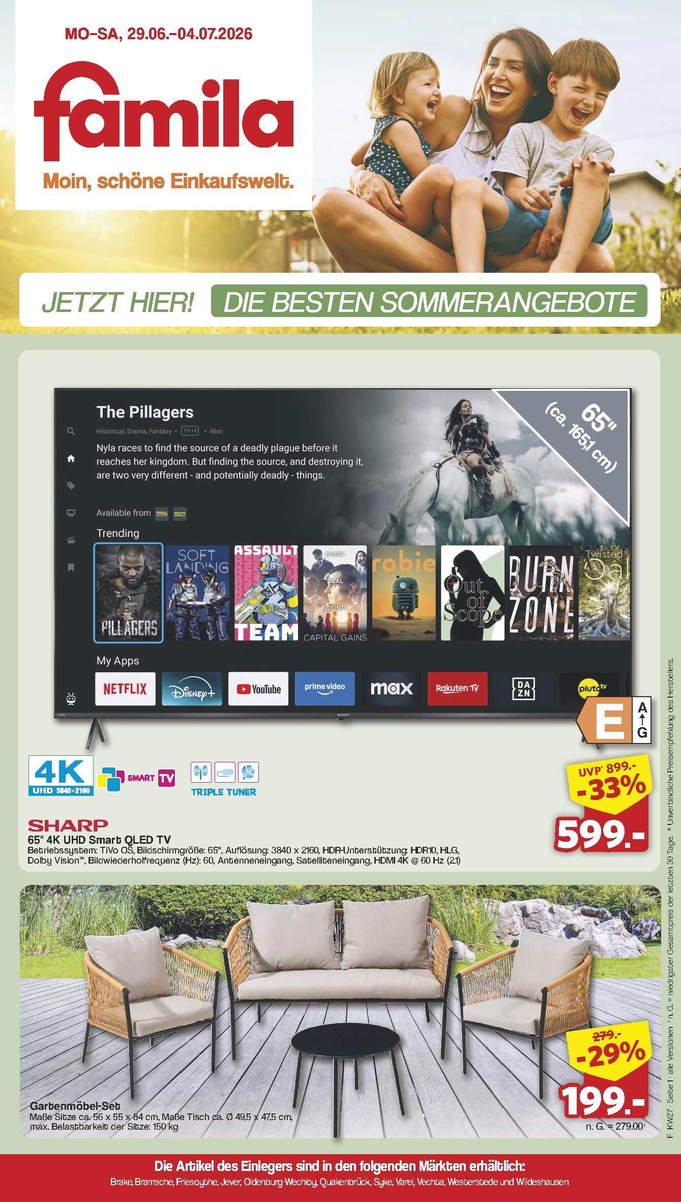 Famila Sommerangebote Seite 1