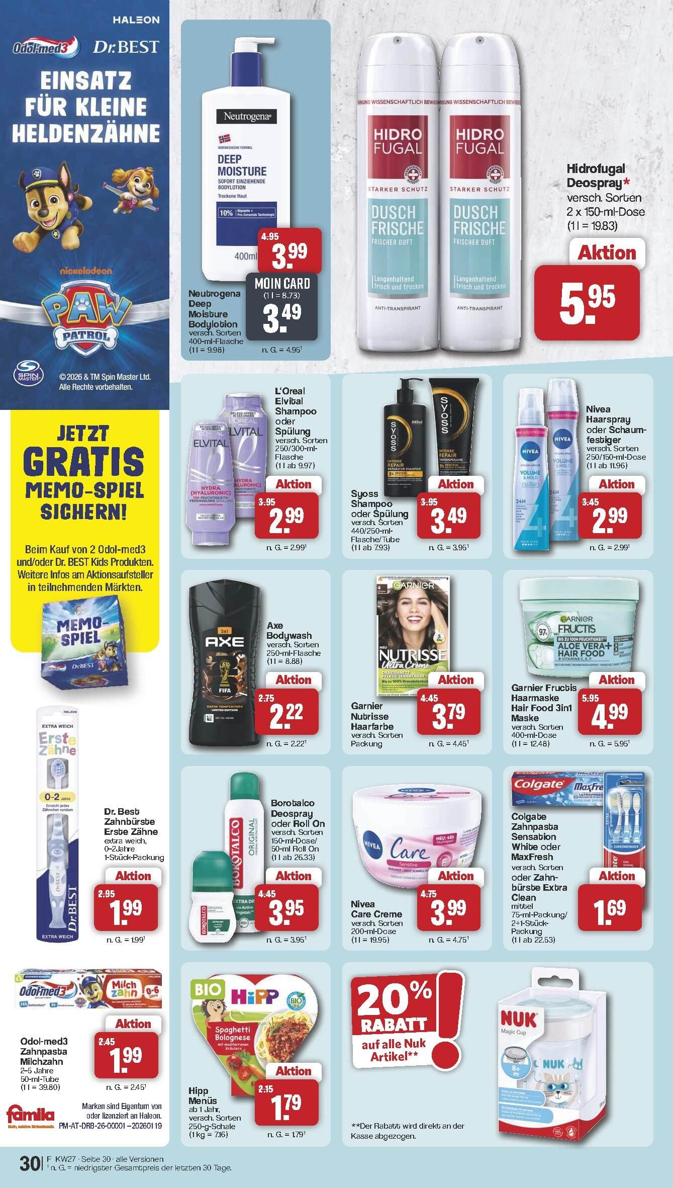 Famila Aktueller Prospekt ab Montag Seite 30