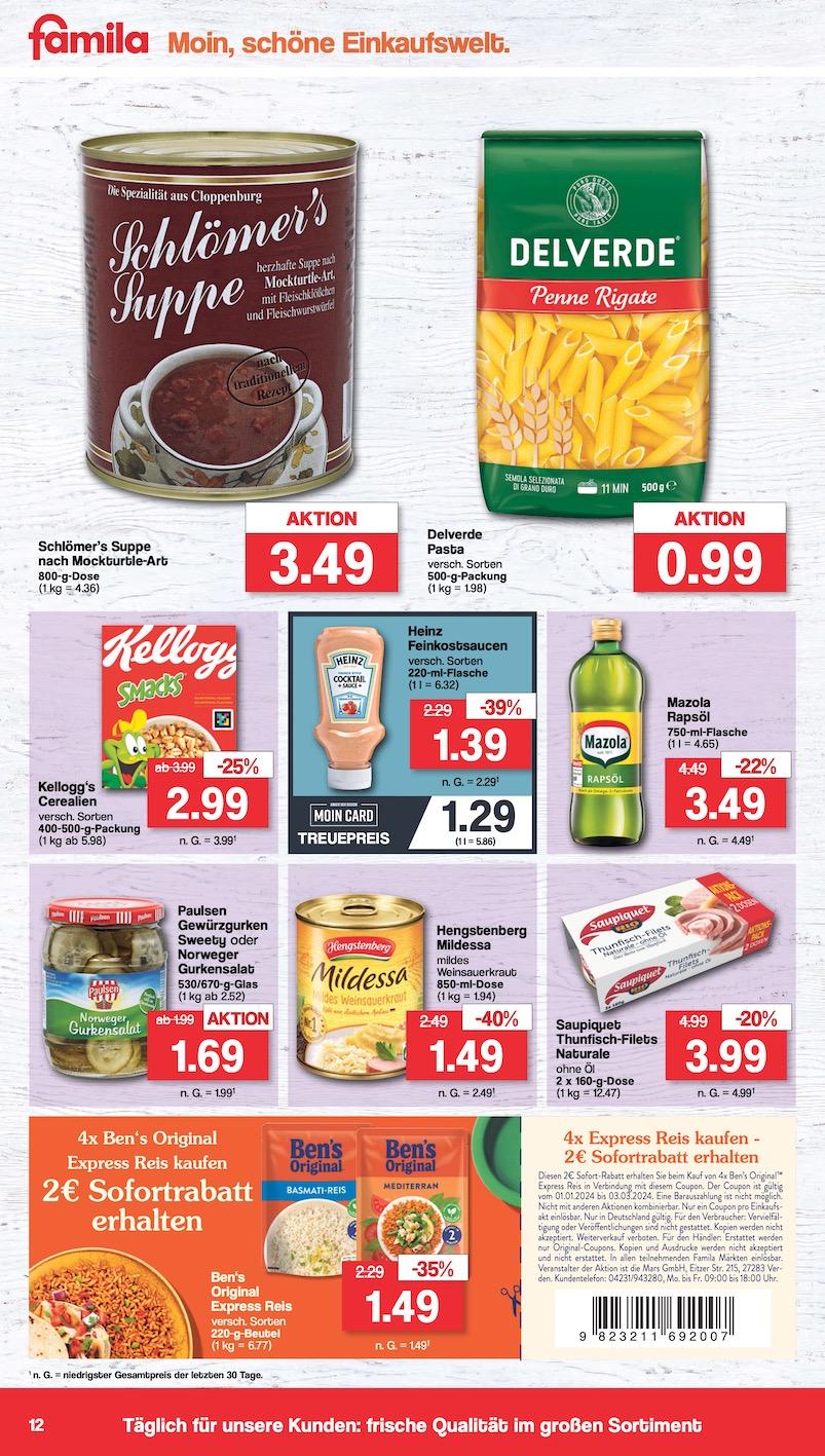 Famila Aktueller Prospekt ab Montag Seite 12