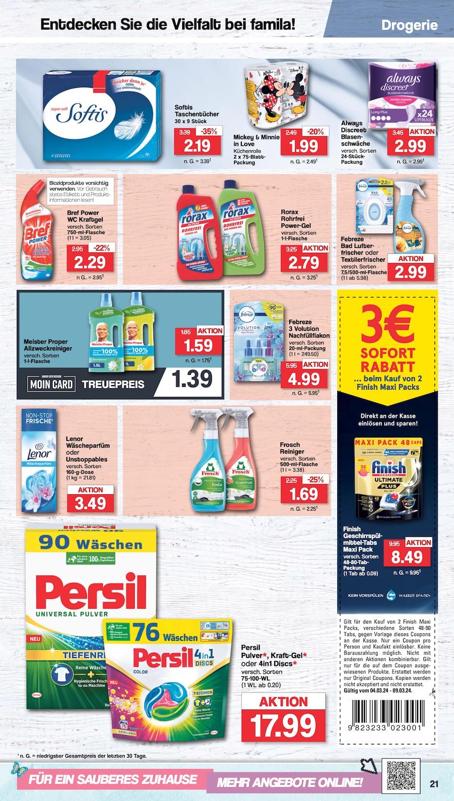 Famila Aktueller Prospekt ab Montag Seite 21
