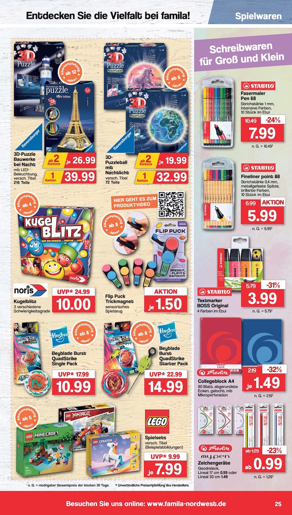 Famila Aktueller Prospekt ab Montag Seite 25