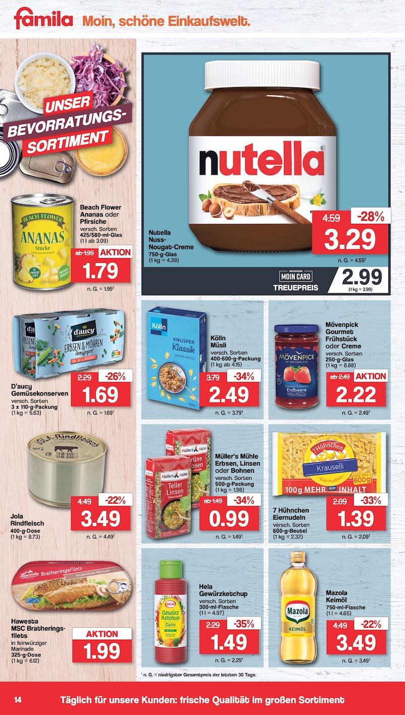 Famila Aktueller Prospekt ab Montag Seite 14