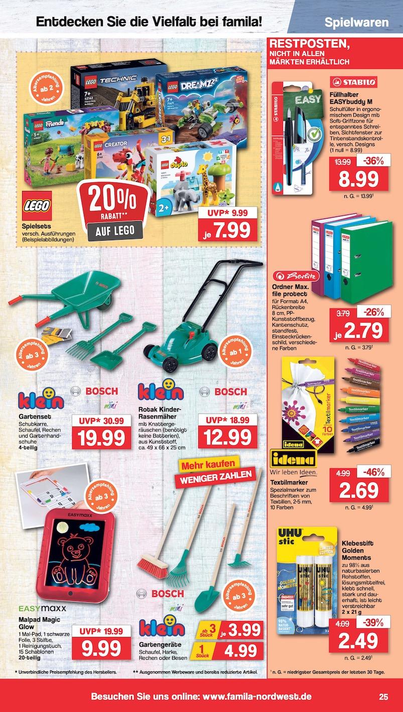 Famila Aktueller Prospekt ab Montag Seite 25
