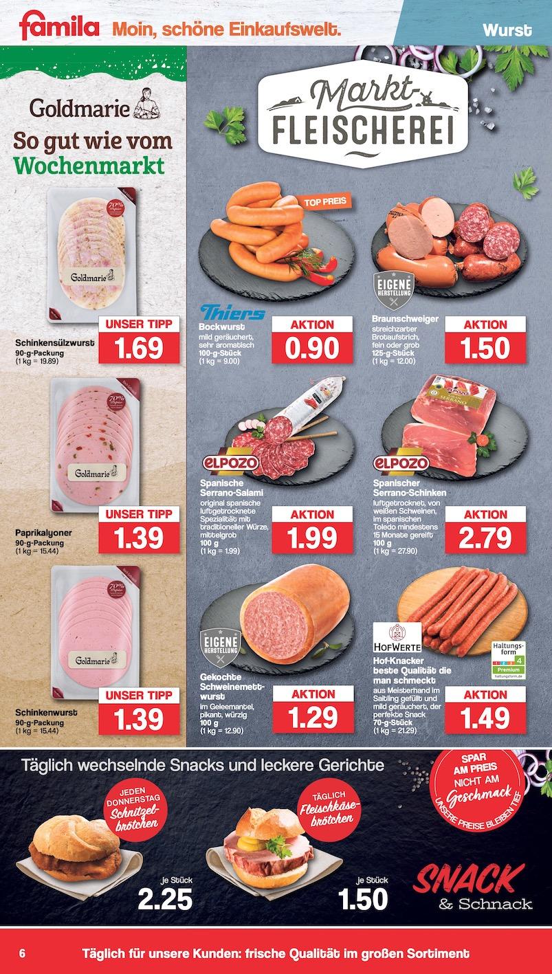 Famila Aktueller Prospekt ab Montag Seite 6