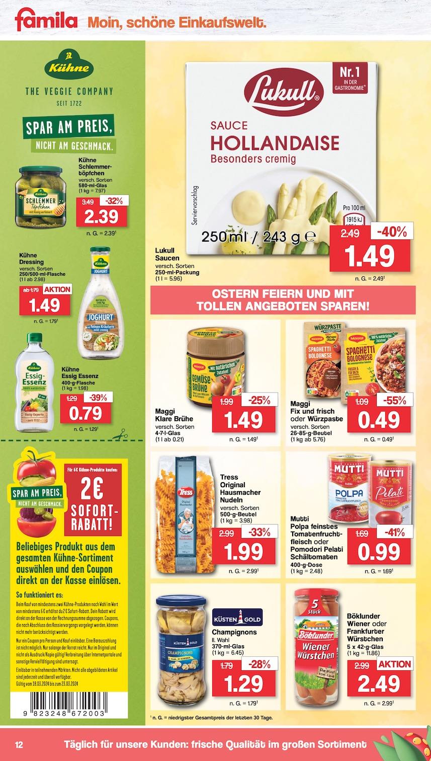 Famila Aktueller Prospekt ab Montag Seite 12