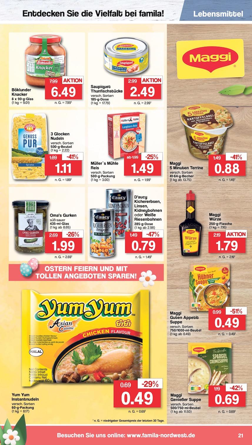 Famila Aktueller Prospekt ab Montag Seite 21