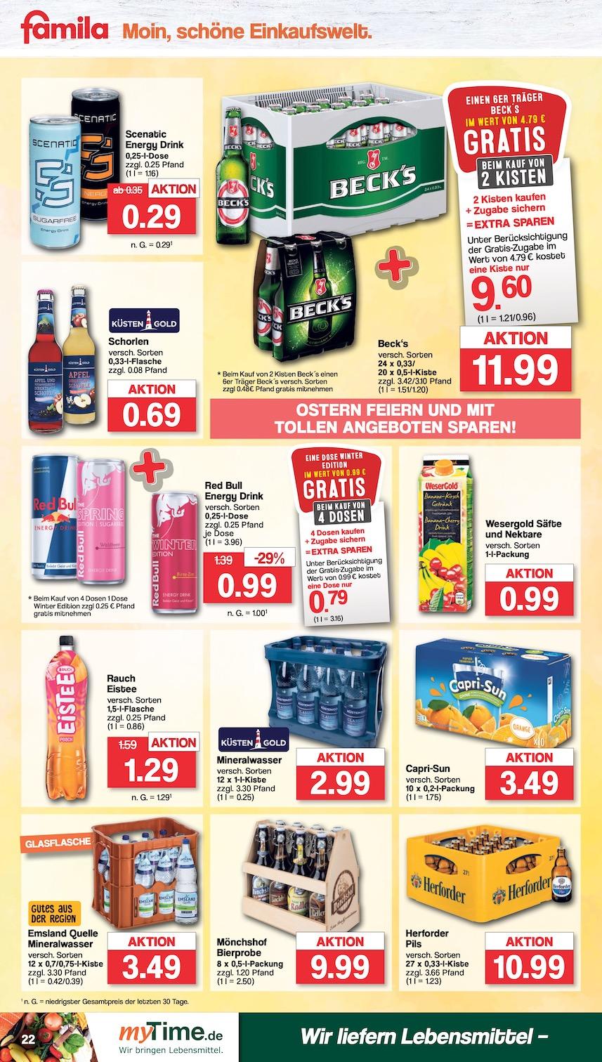 Famila Aktueller Prospekt ab Montag Seite 22