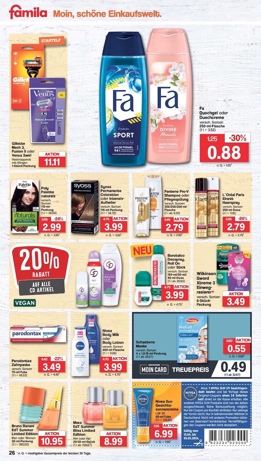 Famila Aktueller Prospekt ab Montag Seite 26