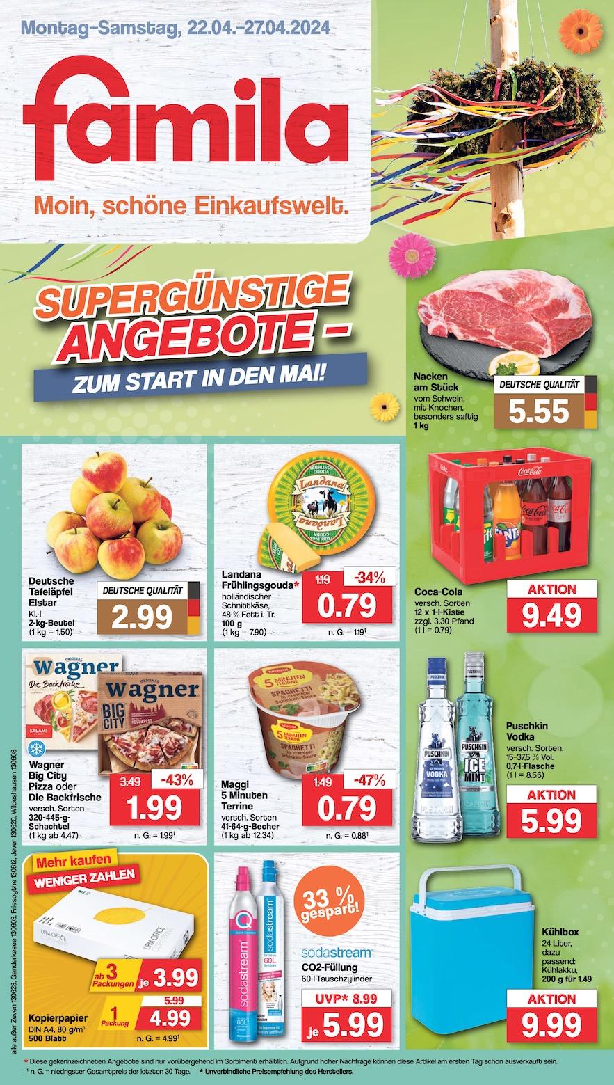 Famila Aktueller Prospekt ab Montag Seite 1