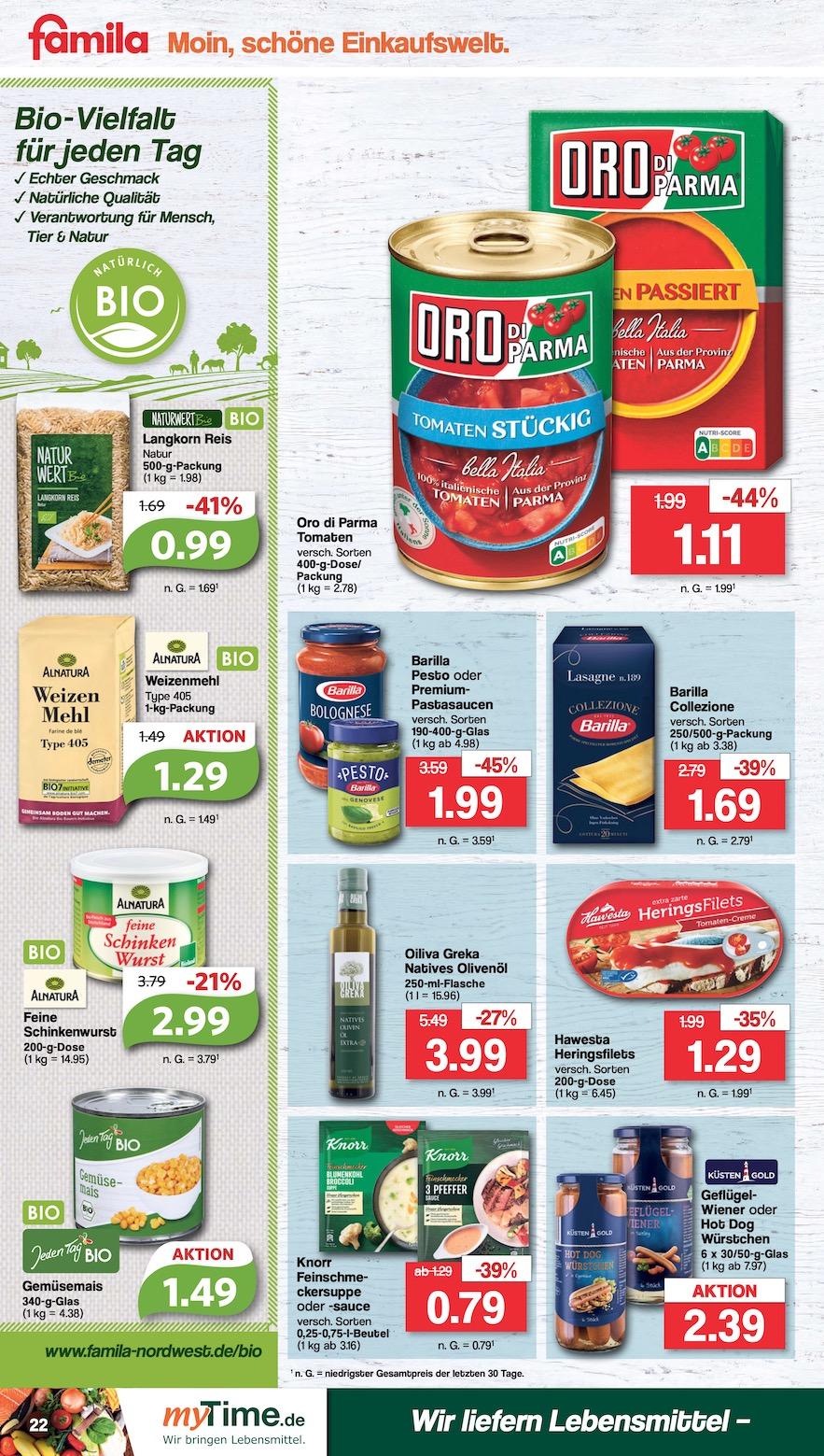 Famila Aktueller Prospekt ab Montag Seite 22