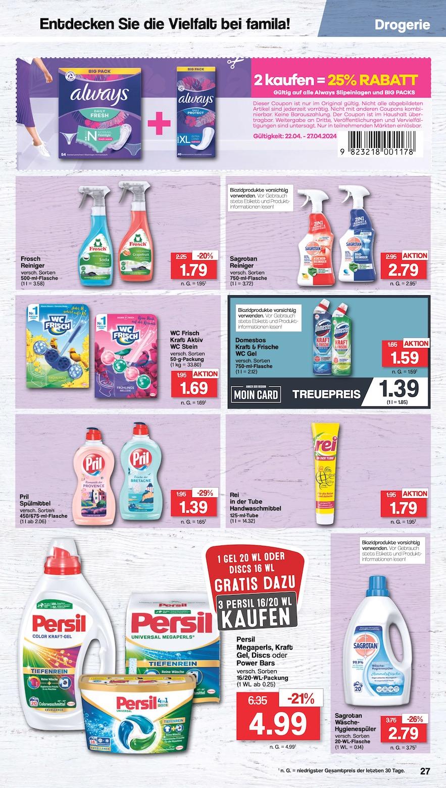 Famila Aktueller Prospekt ab Montag Seite 27