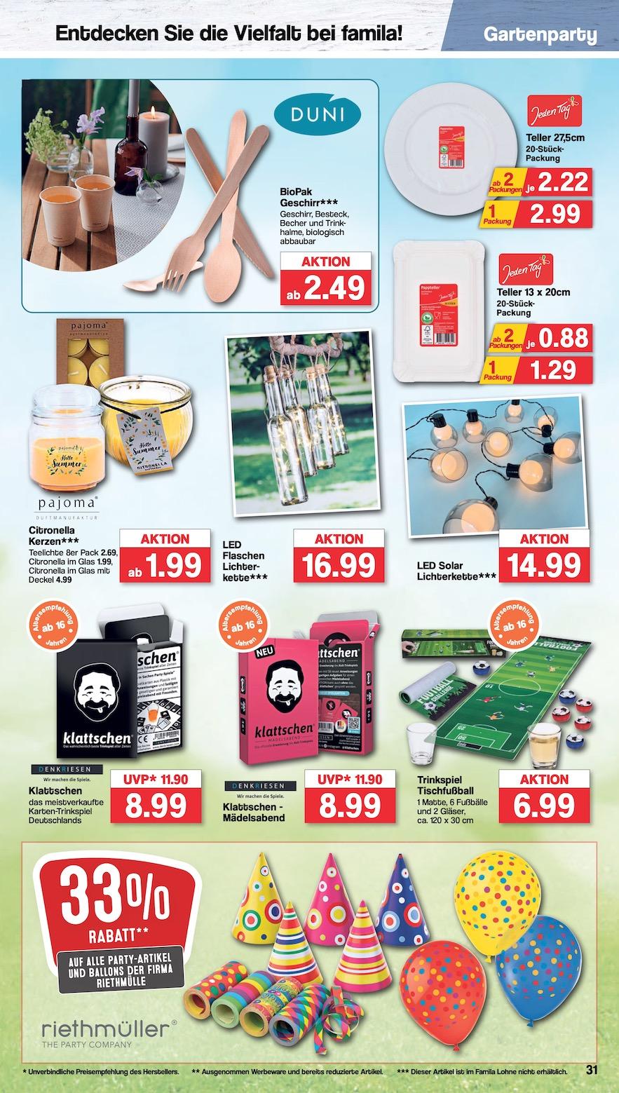 Famila Aktueller Prospekt ab Montag Seite 31