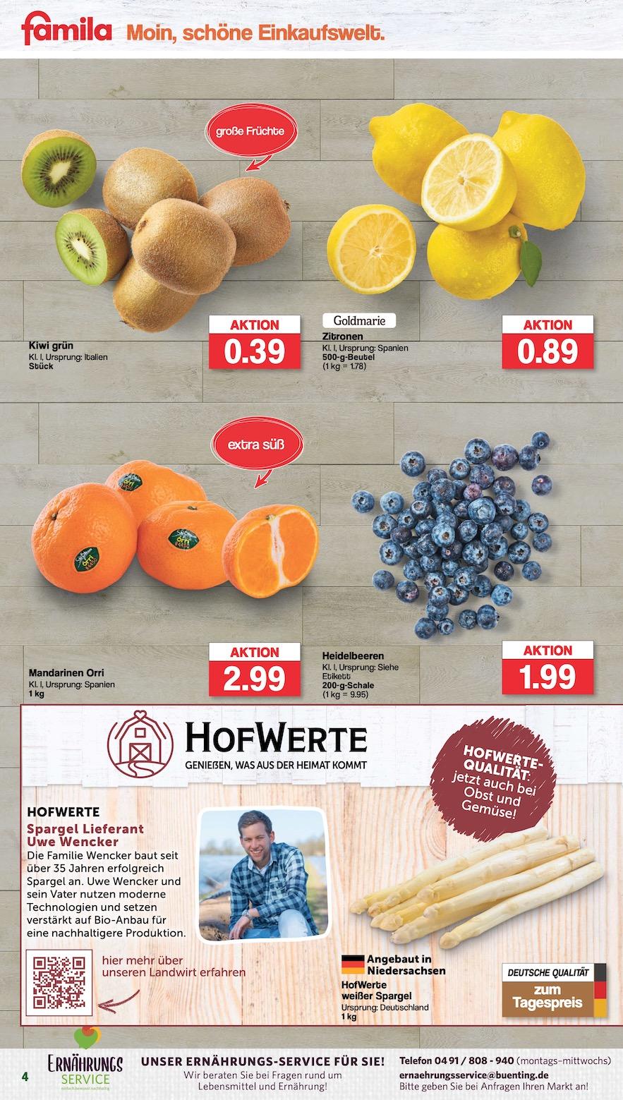Famila Aktueller Prospekt ab Montag Seite 4