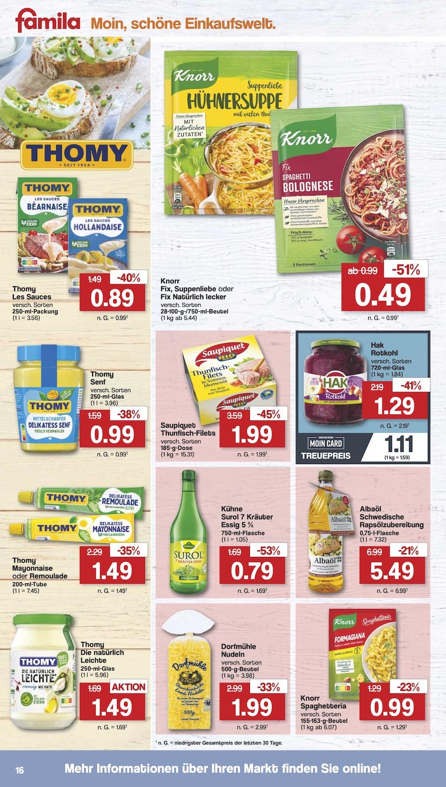 Famila Aktueller Prospekt ab Montag Seite 16