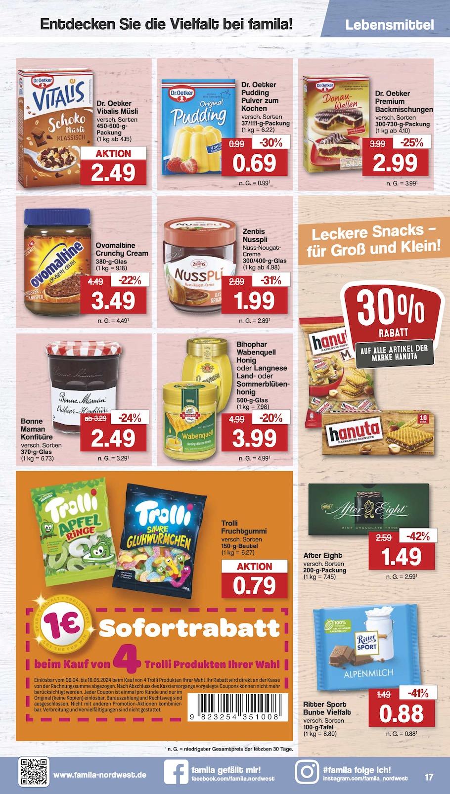 Famila Aktueller Prospekt ab Montag Seite 17