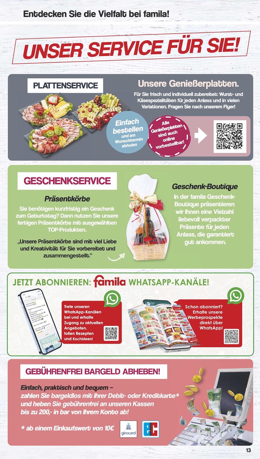 Famila Aktueller Prospekt ab Montag Seite 13