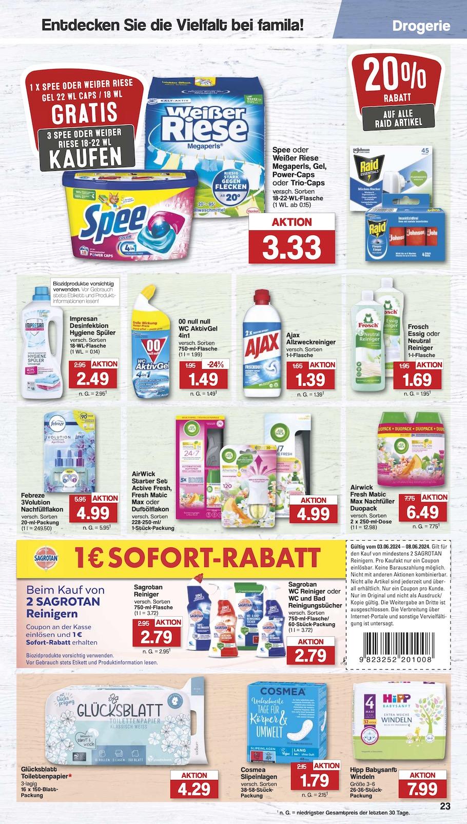 Famila Aktueller Prospekt ab Montag Seite 23