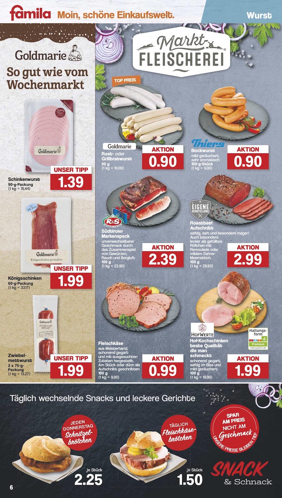 Famila Aktueller Prospekt ab Montag Seite 6